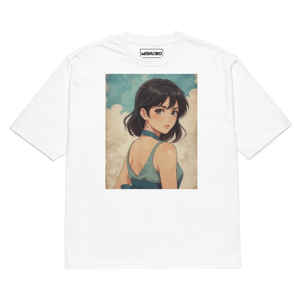 White T-Shirt with Anime Graphic